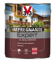 [V113321] Impregnante Solvente 2,5 Noce Medio per Legno Esterno