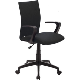 [1990246] Poltrona da Ufficio Milano Nero - Design Ergonomico e Comfort Impeccabile