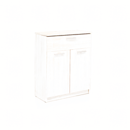 [2014995] Mobile Chelsea Bianco con 2 Ante e Cassetto - 80x36H88 cm