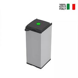 [7822C12] Mobile Pattumiera Raccolta Differenziata con Doppia Apertura - 80/110 lt - 34x39,5x85 cm
