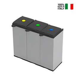 [7824C99] Mobile per Raccolta Differenziata con Doppia Apertura - 102x39,5x85 cm