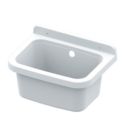 [7854C98] Lavatoio a Parete in Resina 39x39x24cm per Bucato e Giardino