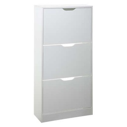[19921621] Scarpiera 3 Cassetti Bianco - 60x23x118 cm