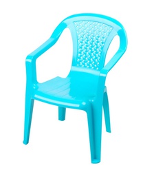 [20005336] Sedia da Giardino per Bambini Impilabile in Plastica Blu - Dimensioni 52x37x35 cm