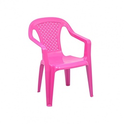 [1950959] Sedia per bambini in plastica fucsia con braccioli - Dimensioni 38x38x52 cm