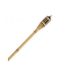 [1940040] Torcia in Bamboo 180 cm - Atmosfera Perfetta per le Cene d'Estate