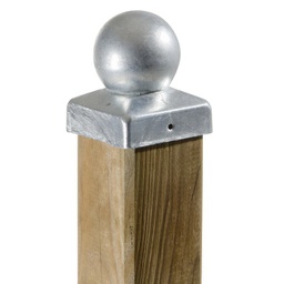 [1939897] Tappo superiore in legno tondo per palo - 7,1x7,1 cm