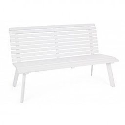 [1916011] Panca da esterno bianca 150x63,5x89h cm