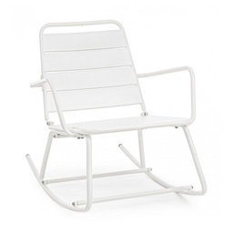 [19905511] Sedia a Dondolo Bianca Lillian Bizzotto - Design Accattivante per il Tuo Relax
