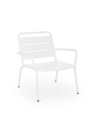 [1943149] Poltrona da esterno bianca 65x74x71h cm