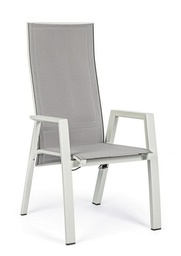 [1993768] Sedia Reclinabile con Braccioli Steven Lunar - Design Elegante e Comfort Assicurato