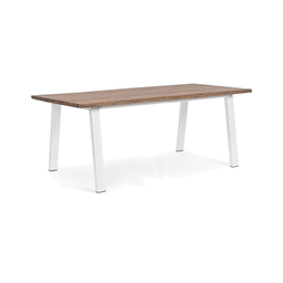[2002525] Tavolo Oslo fisso 200 x 100 - Struttura in acciaio verniciato e piano in legno naturale
