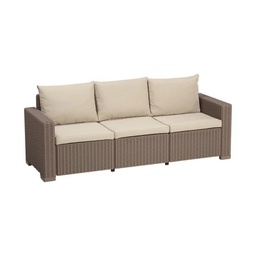 [2000733] Divano 3 Posti California Cappuccino - Dimensioni: 198x68x71,5 cm