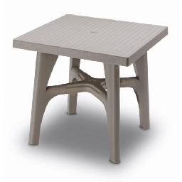 [1992074] Tavolo intrecciato in lino 80x80xh73 cm