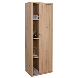 [2016350] (2c) Mobile colonna con 1 anta e 4 vani - Ladama - Rovere Miele - 160x51.40x35.00 cm
