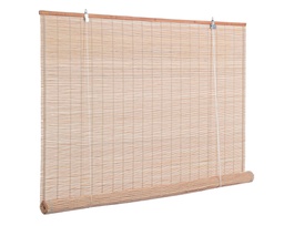 [20042175] Tenda Decorativa Nizza Marrone 150x260h in Bamboo e Legno