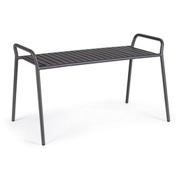 [19905509] Panca da giardino in acciaio - Dalya, elegante e compatta, per giardini e verande, 88x49x51 cm