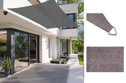 [2018183] Vela Parasole Grigio 3x4m 160g con Ganci di Metallo