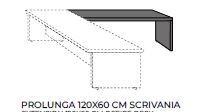 [PROLUNGA120OLMO] PROLUNGA OLMO 120X60 CM SCRIVANIA