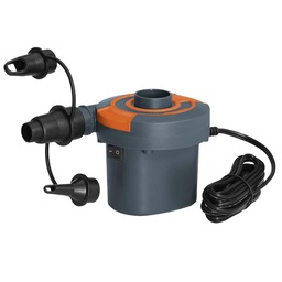 [19917697] Pompa di Gonfiaggio Elettrica Sidewinder 12V CA/CC - 3 Adattatori per Valvole