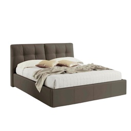 [FZ58804] Letto matrimoniale con contenitore Melia tortora H109xL182xP220