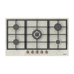 [FZ96821] Samet piano cottura 5 fuochi da 90 cm avena Aiace L86xP51