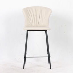 [FZ99808] 2X Sgabello Core colore beige con gambe in metallo nero H97xL48xP52.5