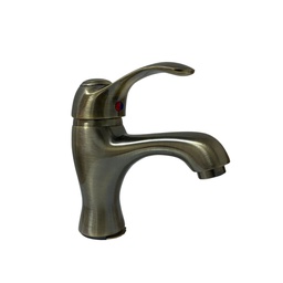 [FZ76147] Miscelatore ottone antico Bologna lavabo H15.5xL11.8xP4.5
