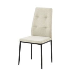 [FZ100426] 4X Sedia da pranzo Adara in tessuto beige H89xL63.5xP44