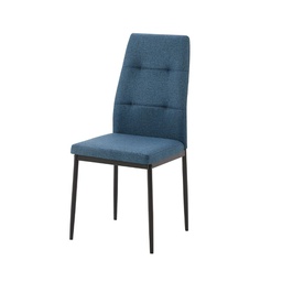 [FZ100430] 4X Sedia da pranzo Adara in tessuto blu H89xL63.5xP44