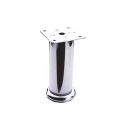 [FZ94641] Piede in metallo diametro 4,2 altezza 15 cm cromato H15
