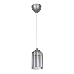 [FZ101443] Lampada da soffitto Optical MDL3871 con paralume triangolo in plastica fumè H70xL11