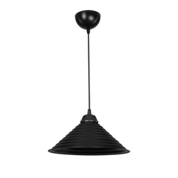 [FZ101471] Lampada da soffitto Sava ASZ1617 con paralume in metallo nero H48xL28