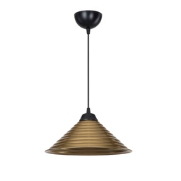 [FZ101472] Lampada da soffitto Sava ASZ1619 con paralume in metallo bronzo H48xL28
