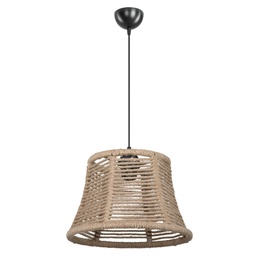 [FZ101479] Lampada da soffitto Besta ASZ1745 con paralume in iuta H60xL31