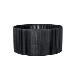 [FZ101494] Paralume Roya ASZ1750 in carta intrecciata nera H40xL20
