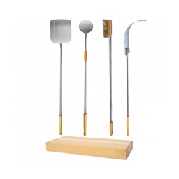 [2007340] Set di utensili in acciaio 33x29x120h, Ø18x120h