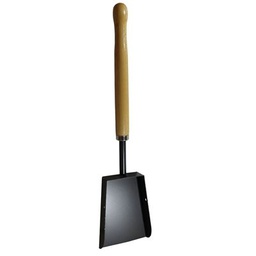 [20183715] Paletta forno nera 13x18 manico legno 38cm