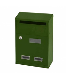 [20183730] Cassetta postale verde 21x10x33h in acciaio