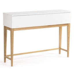 [2019715] Consolle bianca in rovere 120x32x85 cm