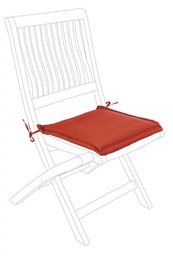 [B0806646] 4x Cuscino rosso arancio 42a x 42b x 3h