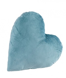 [B0463476] 4x Cuscino cuore verde acqua 42x41