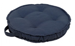 [B0806701] 4x Cuscino tondo D.40 x 4h in denim blu