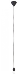 [B0827672] Lampadario E27 nero 120h x plastica