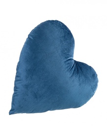 [B0463478] 4x Cuscino cuore blu avio 42x41x15