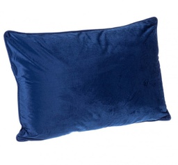[B0463530] 4x Cuscino rettangolare blu 40x60 in tessuto