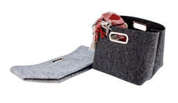 [B0213028] 4x Borsa multiuso feltro 34,5x31x31,5h