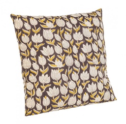 [B0463859] 4x Cuscino tulipano 45x45 in tessuto nero