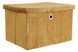 [B0219022] 4x Scatola pieghevole ocre 40x30x25h