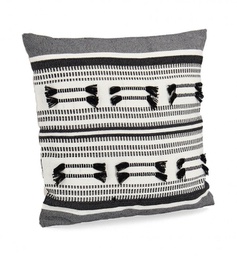[B0463415] 4x Cuscino nero 45x45 in tessuto